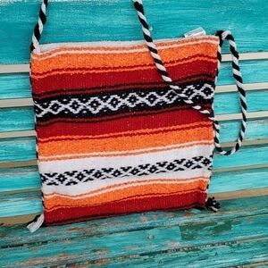 Mexican Serape Festival Boho Crossbody Bag